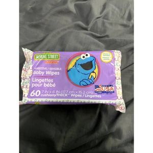 Hushables Sesame Street Sensitive Baby Wipes 60 Count